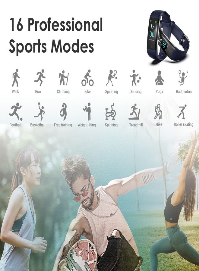 Three sheep Fitness Tracker for Men and Women,Fitness Watch Waterproof with Activity Tracker and Sleep Monitor,Smart Watch for Android and iOS Phones(Blue)…… - Image 4